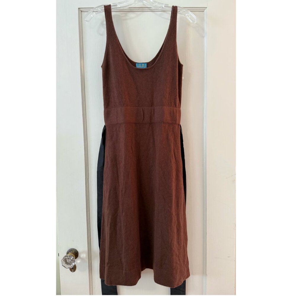 Uluru | Brown Cashmere Midi Tank Dress M